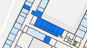 
							Planritning för Quick Office Älvsjö, 5 privata rum, 142 m²