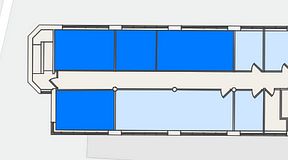 
							Planritning för Landskapet Sickla, 4 privata rum, 105 m²