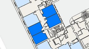 
							Planritning för iOffice Sveavägen, 4 privata rum, 90 m²