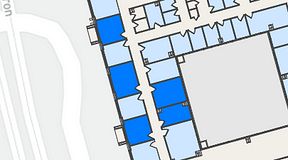 
							Planritning för United Spaces Östra Hamngatan, 5 privata rum, 85 m²