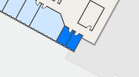 
							Planritning för Växthuset Stensjögatan, 2 privata rum, 18 m²