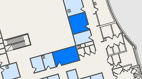 Planritning för United Spaces Östra Hamngatan, 2 privata rum, 34 m²