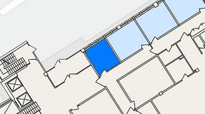 
							Planritning för FirstOffice Kista Time Building, 1 privata rum, 14 m²