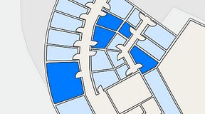
							Planritning för Quick Office Bromma Blocks, 5 privata rum, 61 m²