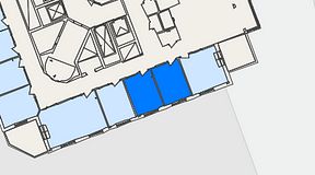 
							Planritning för Landskapet Nacka Forum, 2 privata rum, 22 m²