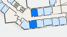 
							Planritning för Växthuset Elbegatan, 2 privata rum, 27 m²