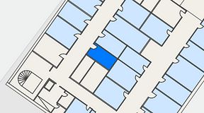 
							Planritning för Kontoret Alvik, 1 privata rum, 9 m²