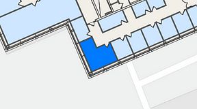 
							Planritning för Spaces Lindholmen, 1 privata rum, 19 m²
