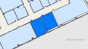 
							Planritning för United Spaces Waterfront Klarabergsviadukten, 2 privata rum, 44 m²