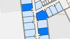 
							Planritning för Regus Rotsunda, 3 privata rum, 60 m²