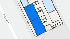 
							Planritning för Convendum Vegagatan 14, 2 privata rum, 59 m²