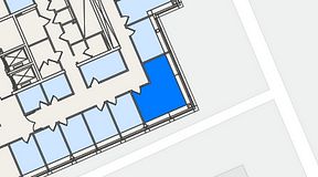 
							Planritning för Spaces Lindholmen, 1 privata rum, 20 m²