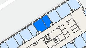 
							Planritning för Regus Kistagången 20b, 2 privata rum, 25 m²