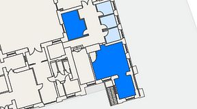 
							Planritning för High Court Börshuset, 2 privata rum, 56 m²