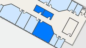 
							Planritning för Växthuset Stensjögatan, 3 privata rum, 54 m²