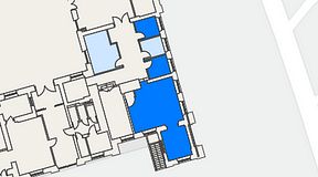
							Planritning för High Court Börshuset, 3 privata rum, 53 m²
