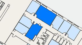 
							Planritning för Convendum Sundbyberg, 2 privata rum, 57 m²