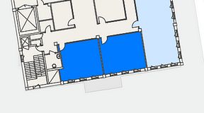 Planritning för CoW Hammarby Sjöstad, 2 privata rum, 69 m²