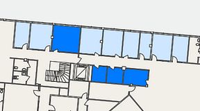 
							Planritning för Spaces Helsingborg Väla, 4 privata rum, 46 m²