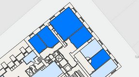 
							Planritning för Spaces Gamla Stan, 5 privata rum, 110 m²