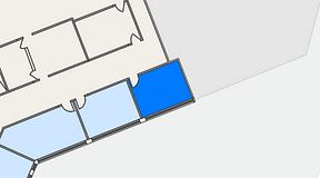 
							Planritning för Technopolis Kista, 1 privata rum, 19 m²