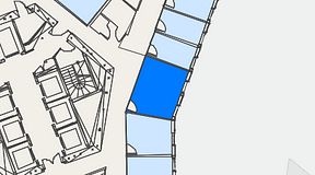 
							Planritning för Spaces Hammarbybacken 27, 1 privata rum, 22 m²