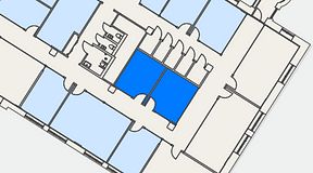
							Planritning för Convendum Sundbyberg, 2 privata rum, 28 m²