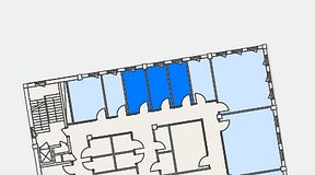 
							Planritning för CoW Hammarby Sjöstad, 3 privata rum, 27 m²