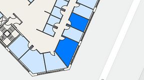 
							Planritning för Spaces Göteborg Gamlestan, 2 privata rum, 32 m²