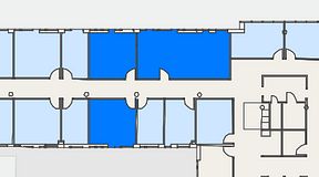
							Planritning för FirstOffice Arenavägen 33, 3 privata rum, 77 m²