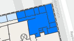 
							Planritning för THE WORKS Medborgarplatsen, 1 privata rum, 259 m²