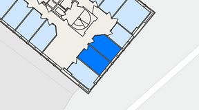 
							Planritning för FASTOFFICE Lidingö Torsvik, 2 privata rum, 20 m²