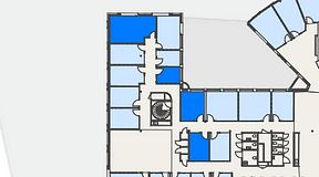 
							Planritning för Convendum Stampgatan 14, 4 privata rum, 52 m²