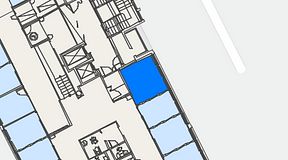 
							Planritning för Convendum Västra Järnvägsgatan 3, 1 privata rum, 14 m²
