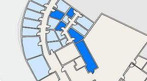 
							Planritning för Quick Office Bromma Blocks, 5 privata rum, 45 m²