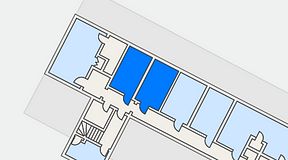 
							Planritning för Blivande, 2 privata rum, 23 m²