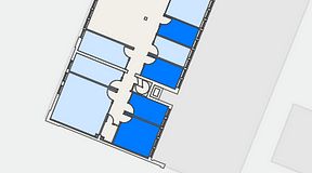 
							Planritning för C/O Tyresö, 4 privata rum, 41 m²