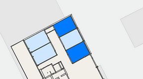 Planritning för Convendum Vegagatan 14, 2 privata rum, 24 m²