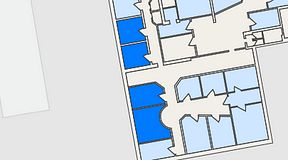 
							Planritning för Växthuset Vasatorpsvägen, 4 privata rum, 59 m²