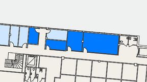 
							Planritning för Spaces Helsingborg Väla, 4 privata rum, 61 m²