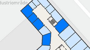
							Planritning för FASTOFFICE Lunda, 5 privata rum, 90 m²