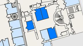 
							Planritning för Entreprenörsgatan Hasselbladshuset, 4 privata rum, 36 m²