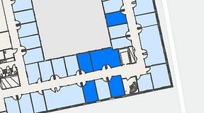 
							Planritning för Regus Gustav III:s Boulevard 34, 5 privata rum, 67 m²