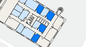 
							Planritning för Convendum Sundbyberg, 4 privata rum, 66 m²