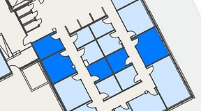 
							Planritning för Spaces Hyllie Vista, 5 privata rum, 63 m²