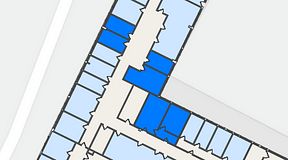 
							Planritning för Quick Office Älvsjö, 5 privata rum, 90 m²