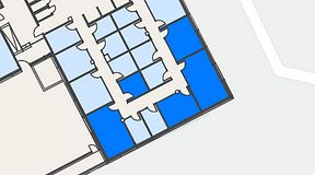 
							Planritning för Spaces Hyllie Vista, 5 privata rum, 97 m²
