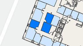 
							Planritning för Regus Östermalmstorg, 3 privata rum, 26 m²