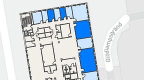 
							Planritning för CoW Hammarby Sjöstad, 4 privata rum, 81 m²