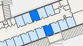 
							Planritning för FirstOffice Navet, 2 privata rum, 24 m²